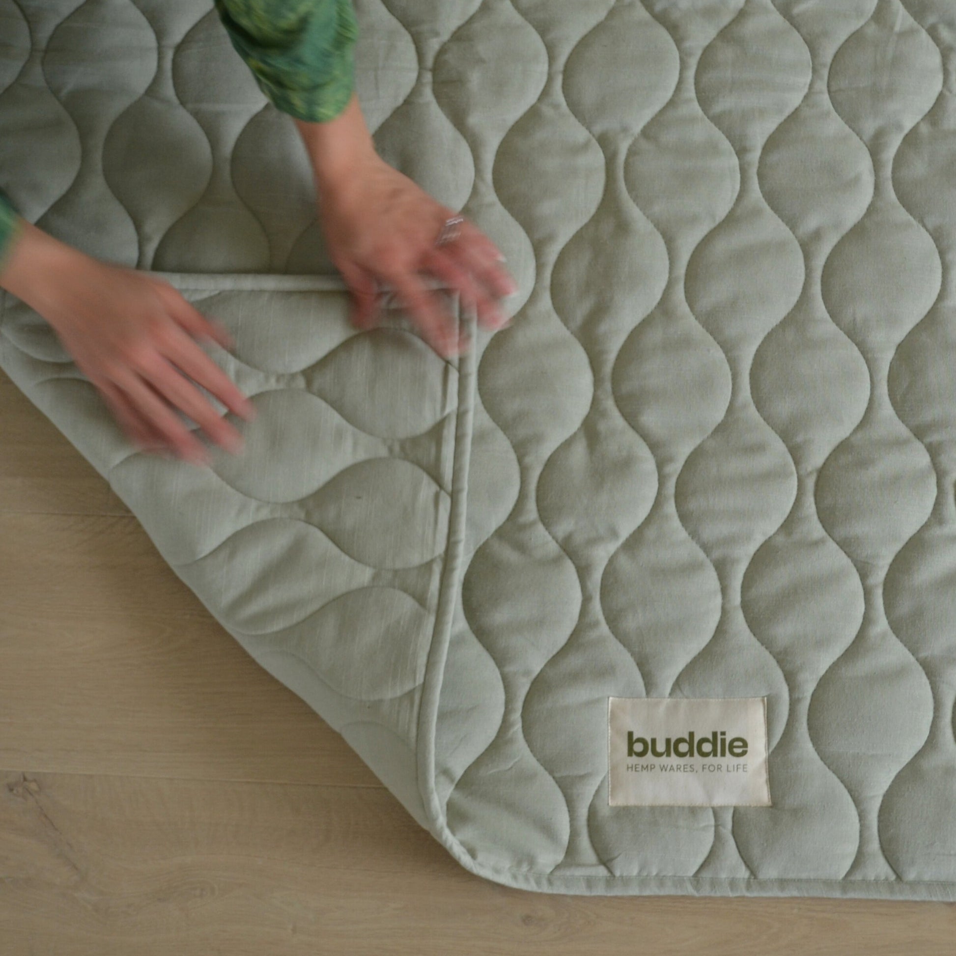 Non toxic foldable play mat. Versatile and aesthetically pleasing. Childrens playmat. Linen play mat.
