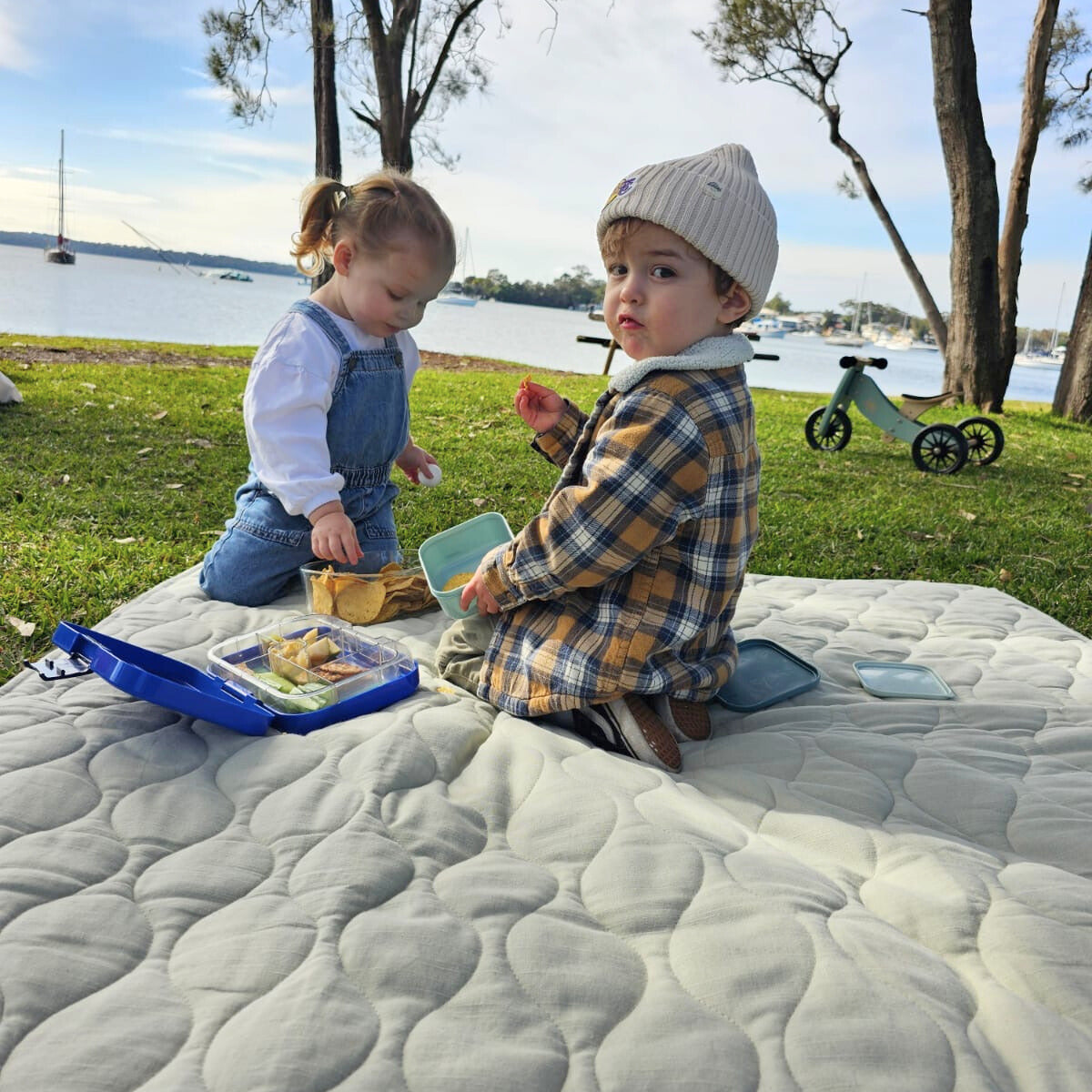Outdoor play mat, non toxic.